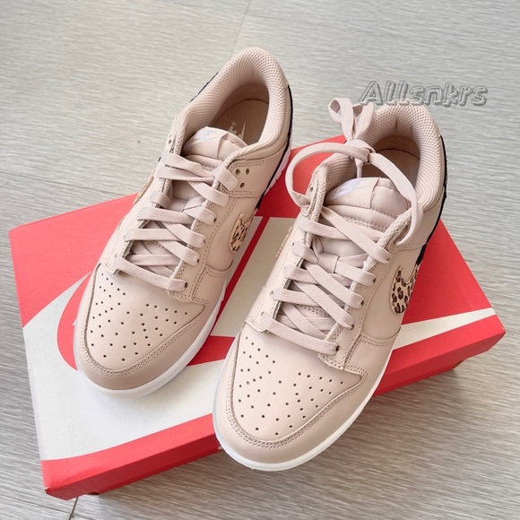 Nike Dunk Low W Pink🐆 leopard swoosh - Picture 6 of 7